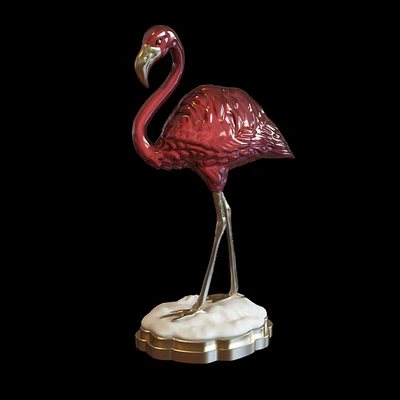 John-Richard Porcelain Pink Flamingo — Вид 1