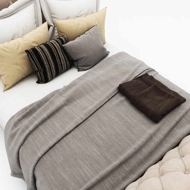 Waverly Taupe King Upholstered Sleigh Bed with Button Tufted Headboard — Скачать