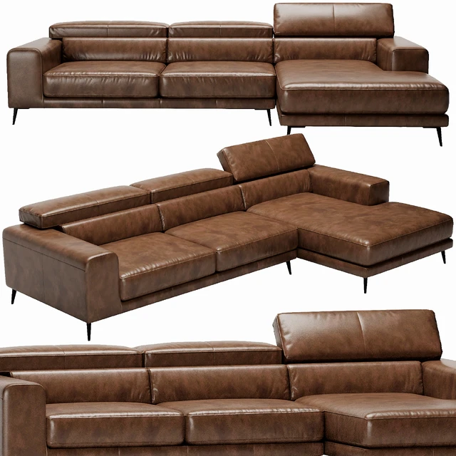 Ditre Italia Anderson Chaise Lounge Leather — Descargar