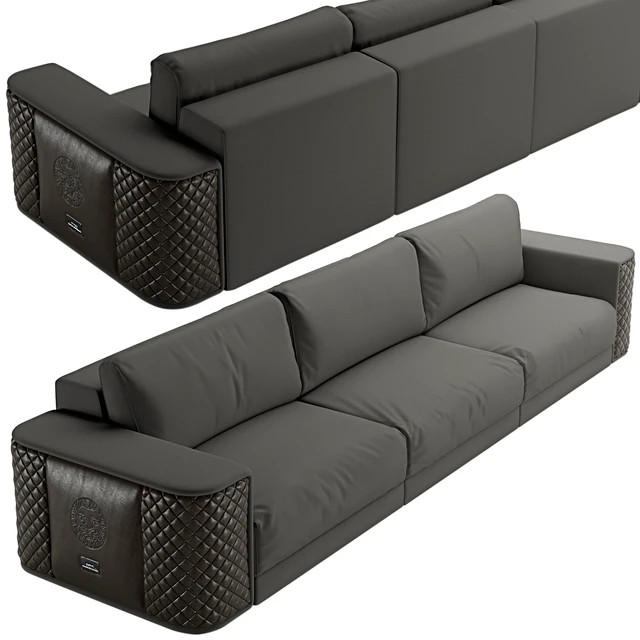 Alexandra Collection Master Sofa Fabric & Leather — Descargar