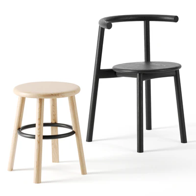 Solo chair and stool by Matiazzi — Ver 1