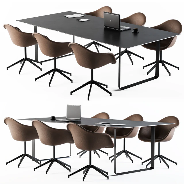 Conference Table with Chair Loft — Скачать
