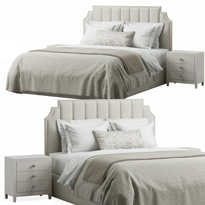 Princeton Step Rectangular Upholstered Bed — Вид 1