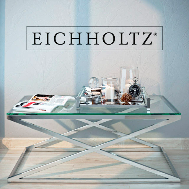 Coffee table Criss Cross by Eichholtz with decor — Скачать