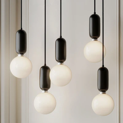 Modern Simple Led Pendant Lights - Glass Ball — Вид 3