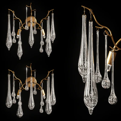 Designer wall lamp with drop hangers SUNWISE — Вид 1