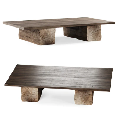 Wooden coffee table / Деревянный журнальный столик — Вид 2