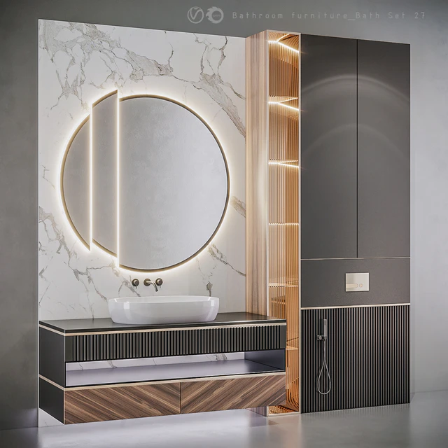 Bathroom furniture Bath Set 27 — Скачать