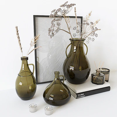 Decorative set with Glass Vase 02 — Ver 4