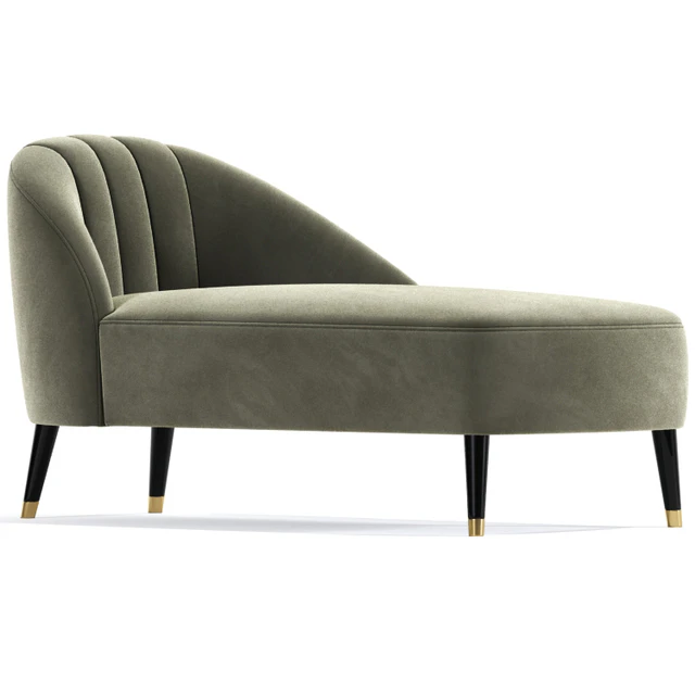 Monroe Jade Velvet Chaise Lounge — Скачать