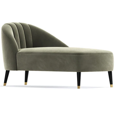 Monroe Jade Velvet Chaise Lounge — Вид 4