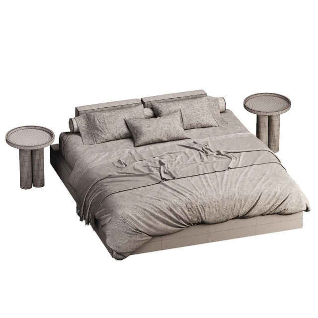 Scandinavian Style Bed 01 — Descargar