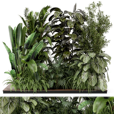 Outdoor Garden Set Bush and Tree - Garden Set 999 — Ver 1