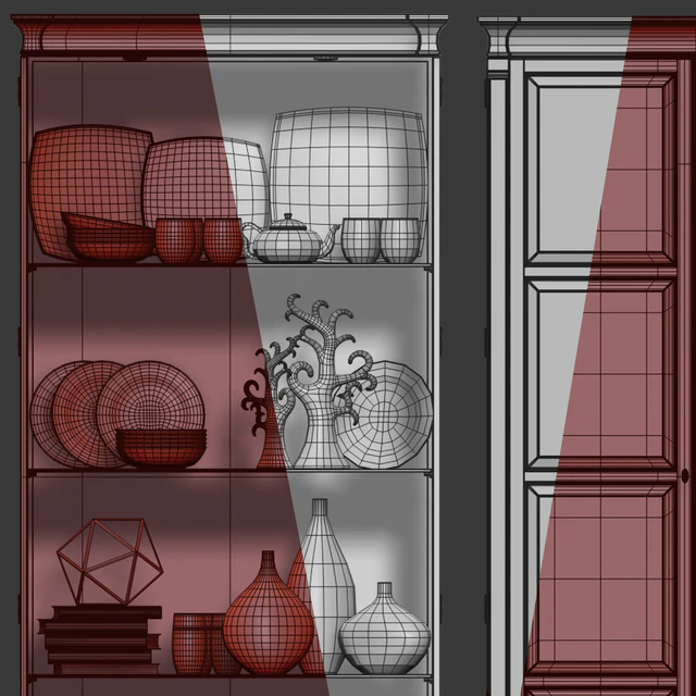 Шкаф / витрина Quinn. Cabinet / showcase by Hickory White — Скачать