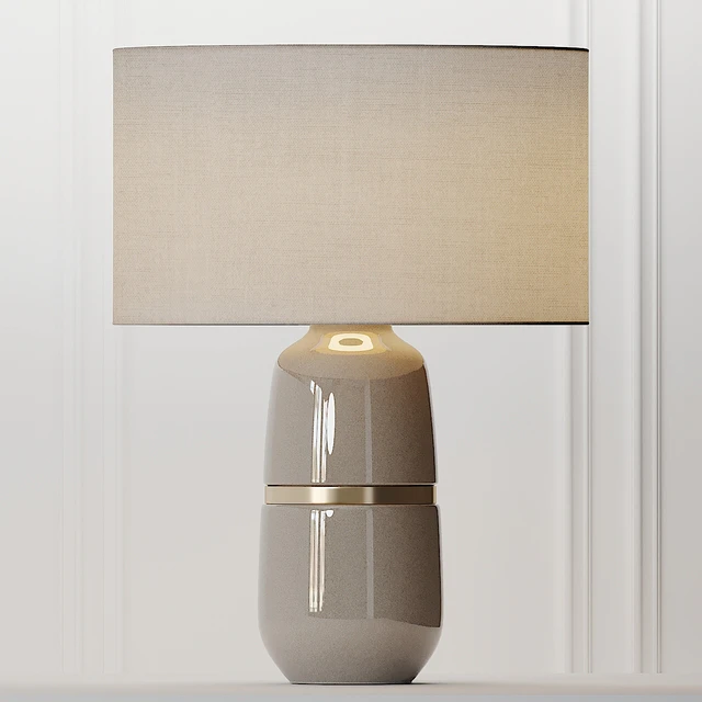 COX & COX Banded Ceramic Table Lamp — Скачать
