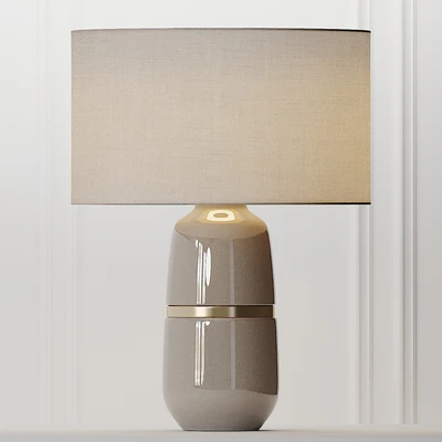 COX & COX Banded Ceramic Table Lamp — Скачать