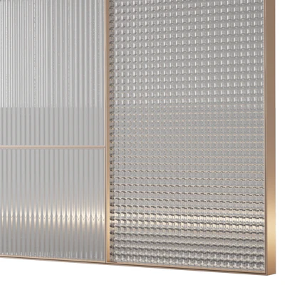 Decorative partition with relief glass 4 — View 4