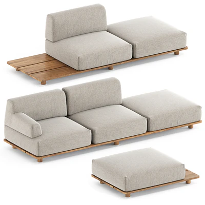 Palco sofa module set 1 by Kristalia — Ver 3