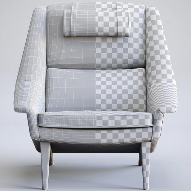 Danish Reupholstered Lounge Chair — Descargar