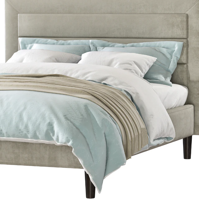 Mehta Tufted Upholstered Platform Bed — Descargar
