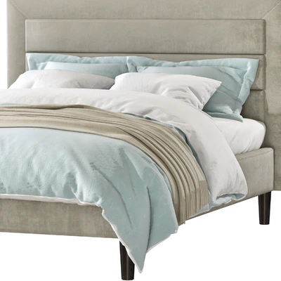 Mehta Tufted Upholstered Platform Bed — Ver 2