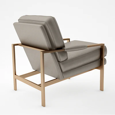 Milo Baughman Leather Chair — Вид 2