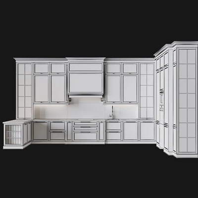 Kitchen in neoclassical style 58 — View 4