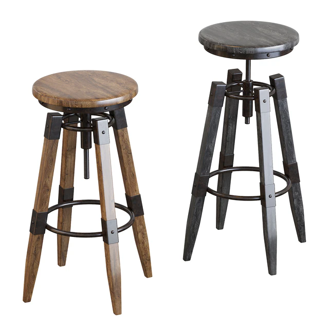 BY-lYJ Bar Stool Industrial Vintage Metal — Скачать