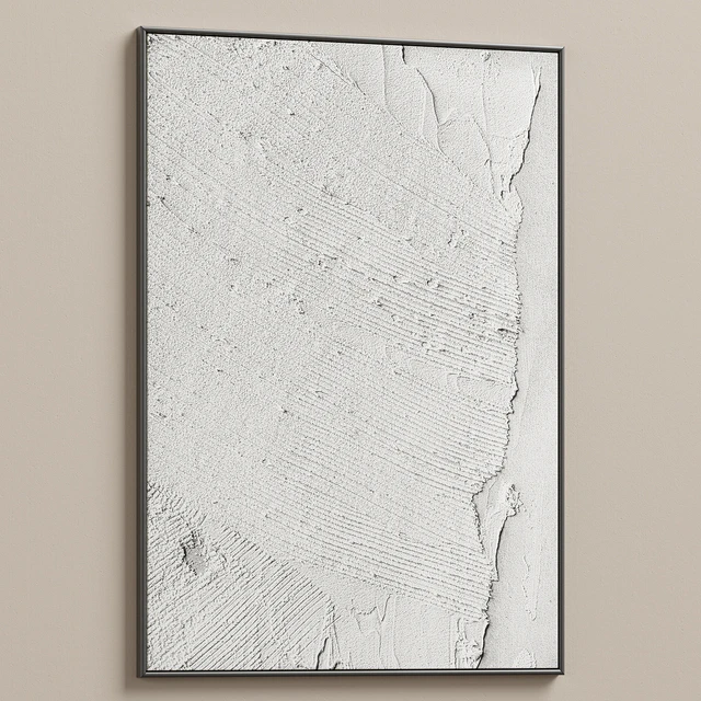 Boho Gray Relief Plaster Wall Art C-677 — Скачать