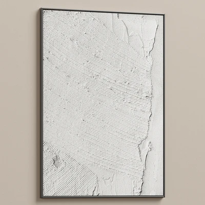 Boho Gray Relief Plaster Wall Art C-677 — Вид 4