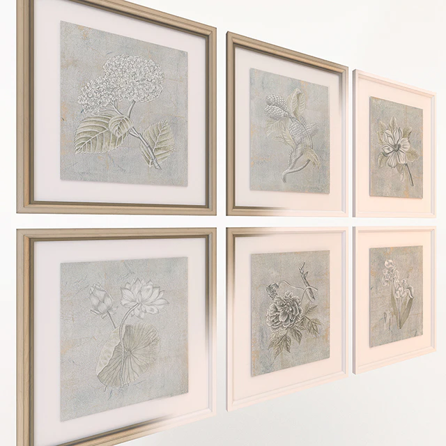 Charlotte Morgan Silver Leaf Fresco Flowers — Descargar