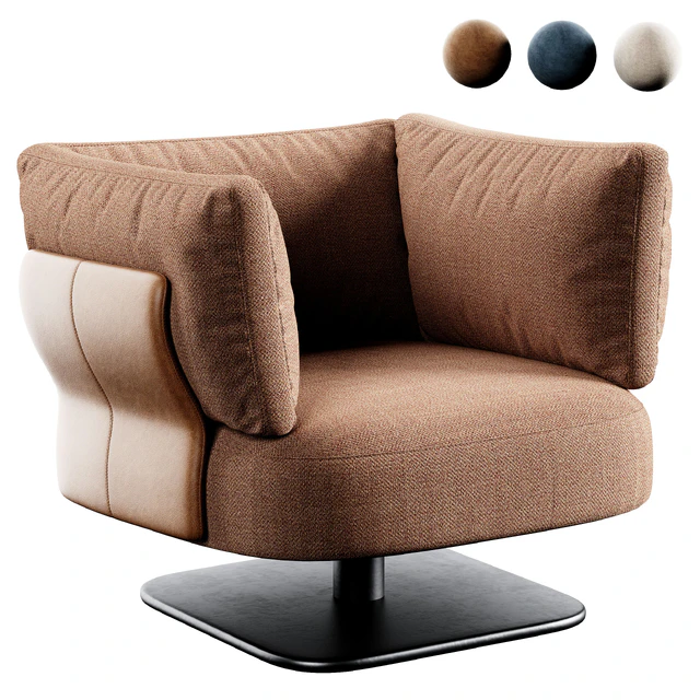 Saki Armchair By Minotti — Скачать