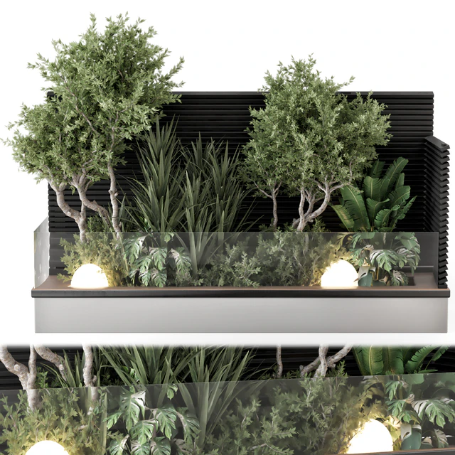 Backyard and Landscape Set Bush and Tree - Set 1139 — Descargar