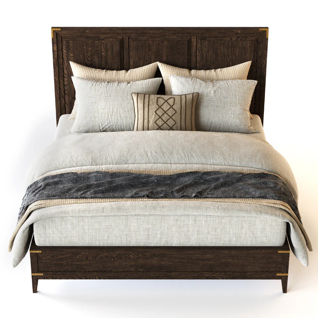 CAYDEN CAMPAIGN PANEL BED WITH CORNER BRACKETS Restoration Hardware — Descargar