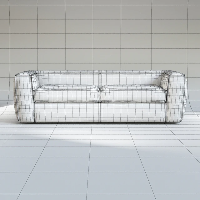 Oliver B. PUFFED 3 seater sofa — Descargar