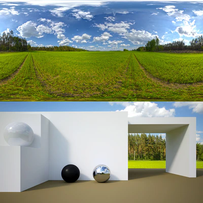 HDRi на краю леса — Вид 1
