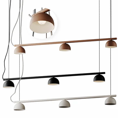Blush rail 3 pendant lamp from Morten & Jonas — Ver 1