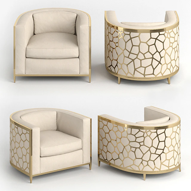 Golden Curved Chair Horchow — Descargar