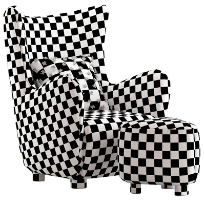 CB2 Bozzi Lounge Chair and Ottoman — Вид 3