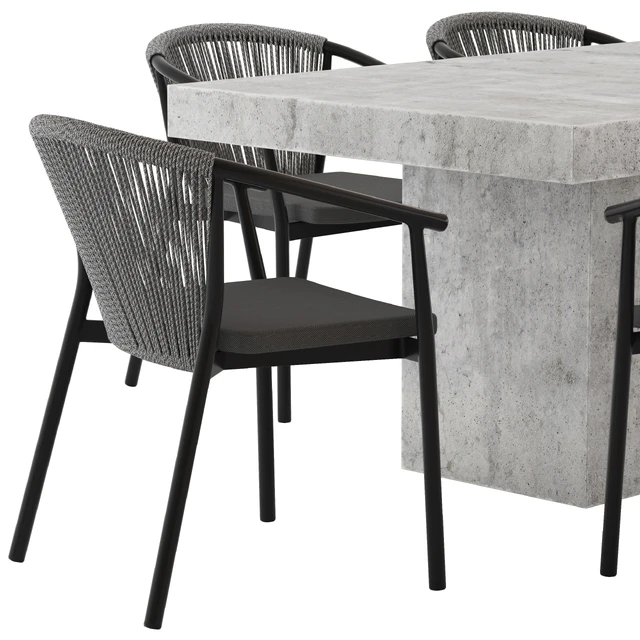 Coco Republic Abbott Dining Table and Marco Chair — Descargar