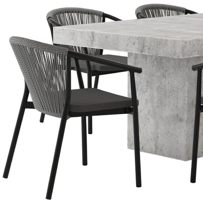 Coco Republic Abbott Dining Table and Marco Chair — Ver 3