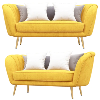 Deals on Alexandrea Velvet Flared Arm Loveseat — Ver 3