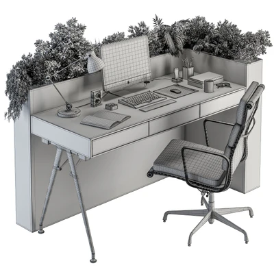 Office Furniture - employee Set 24 — Вид 2