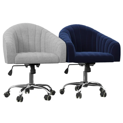 Balcom Velvet Swivel Mid-Back Desk Chairvelvet — Вид 3