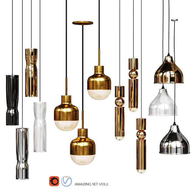 Four Pendant Lights amazing set vol2 — Скачать