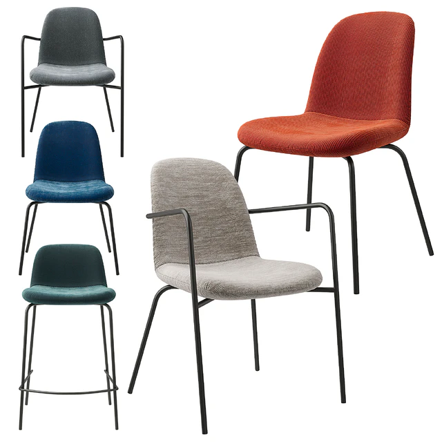 Tibby AM.PM chair set in various textures — Descargar