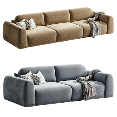 Straight sofa Lilt 2 round | Divan.ru — Ver 4