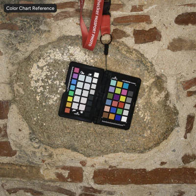damaged layered brick and stone wall texture — Вид 3