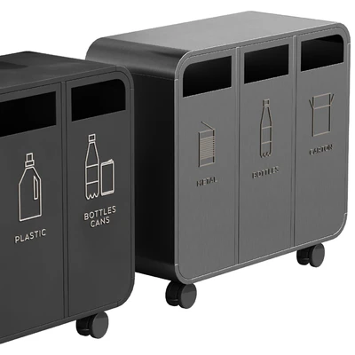 532 exterior and architecture 24 litter bins Recycling Cloud by TreCe — Ver 3
