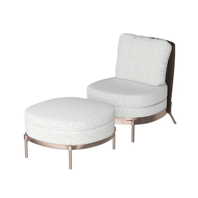 Tape Cord Outdoor Without by Minotti and Ottoman — Вид 3